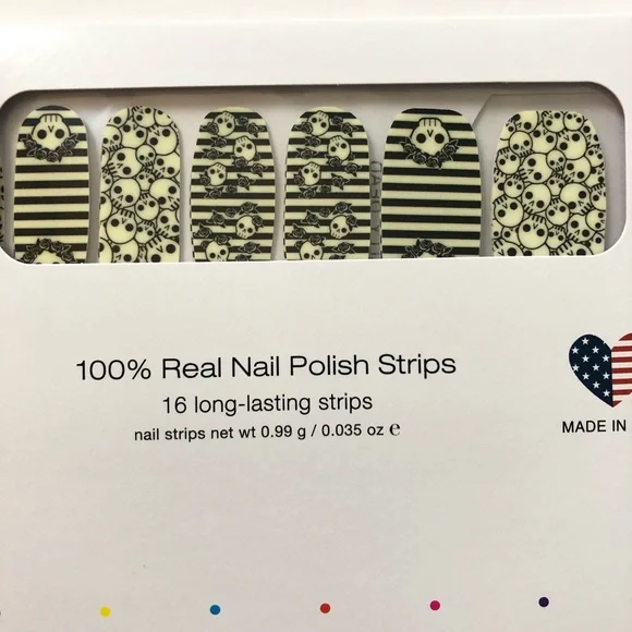 ❌SOLD❌Color Street Literally Dead Nail Strips Glow in Dark Retired Rare HTF - Picture 2 of 4